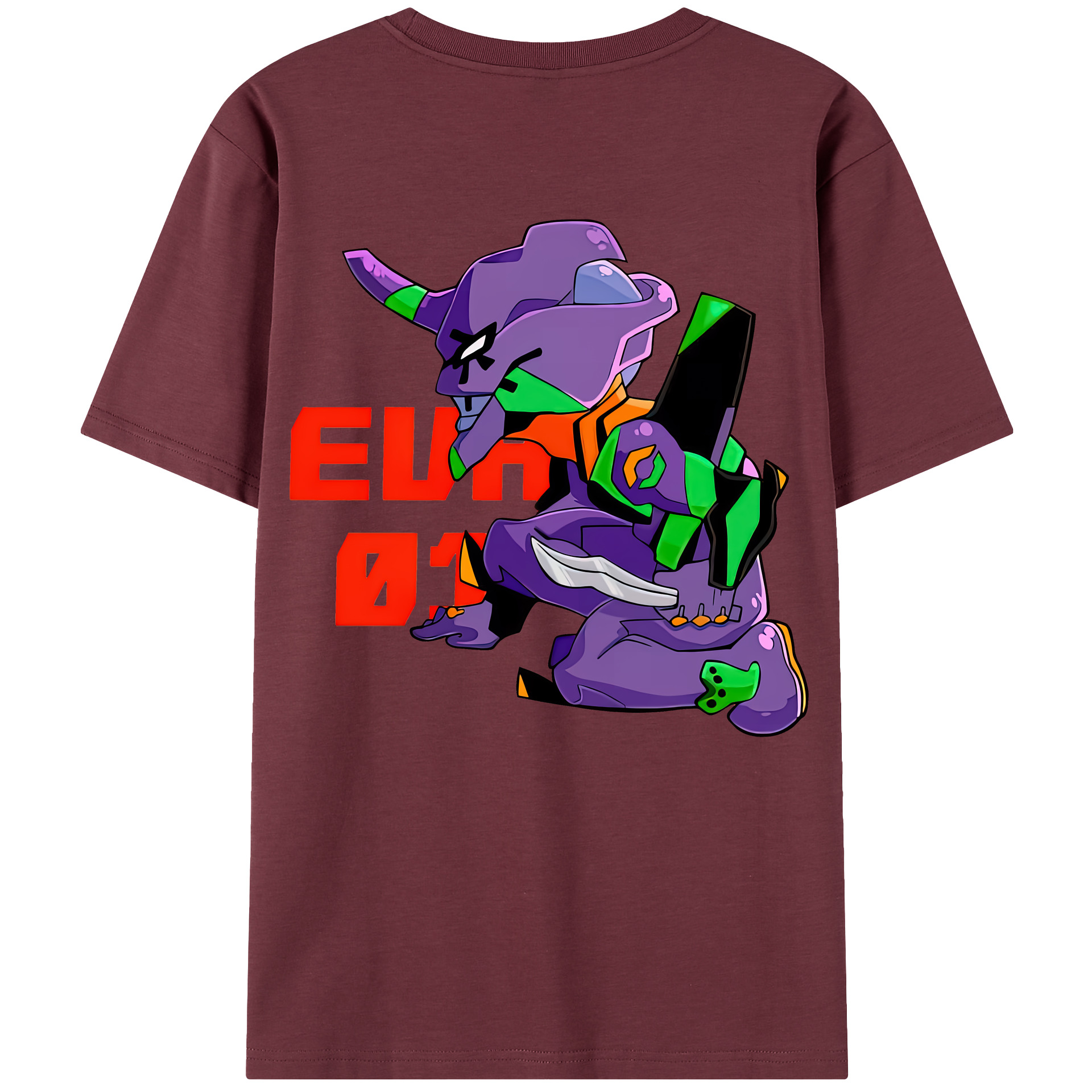 （画像用） EVA 新世紀エヴァンゲリオン 綿100％半袖Tシャツ（背面プリント）
